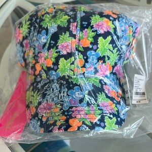 Lilly Pulitzer BBL Hat Runaround Hat Lilly Loves Disney Acc